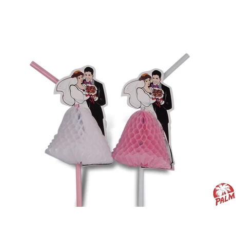 Ifjú pár szívószál - 5 mm x 24 cm