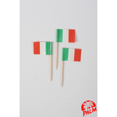Olasz zászló pálcika - 6,5 cm