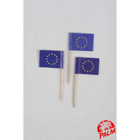 EU zászló pálcika - 6,5 cm