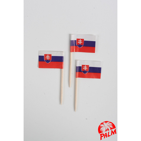 Szlovák zászló pálcika - 6,5 cm