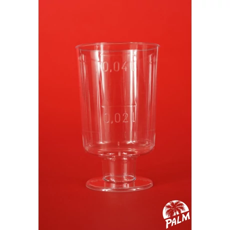 Pálinkás talpas pohár - 4 cl
